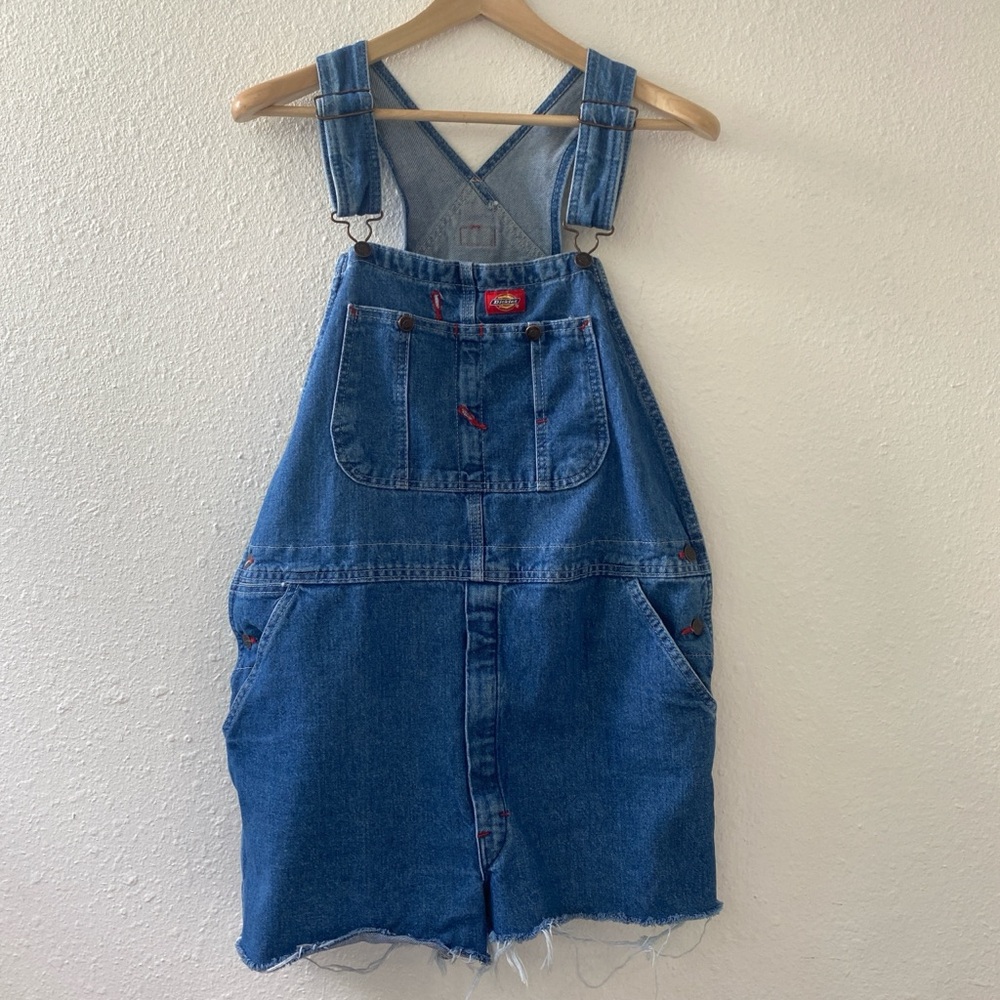 Classic Blue Denim Shorts Overalls